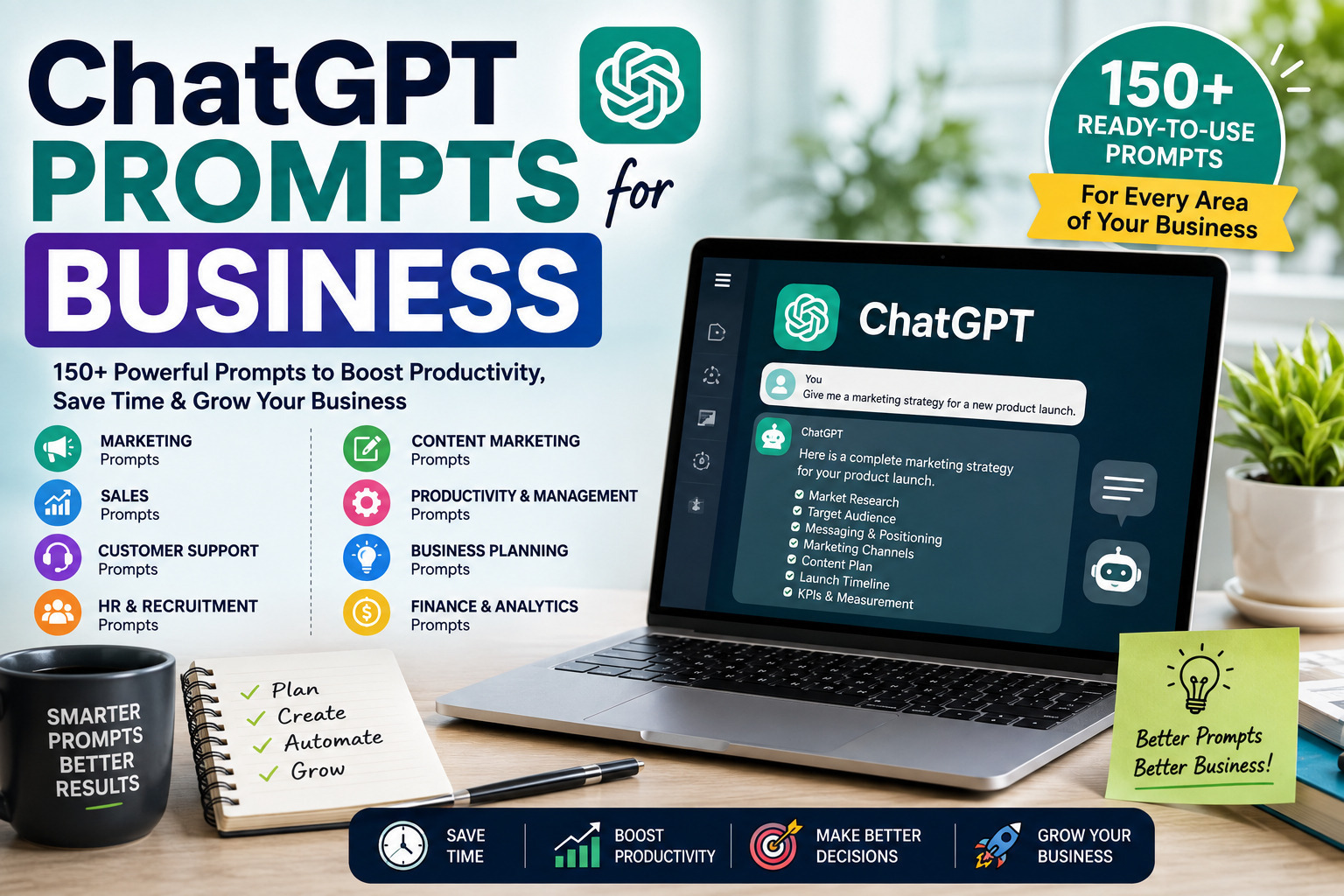 Best ChatGPT Prompts for Business | 150+ AI Prompts
