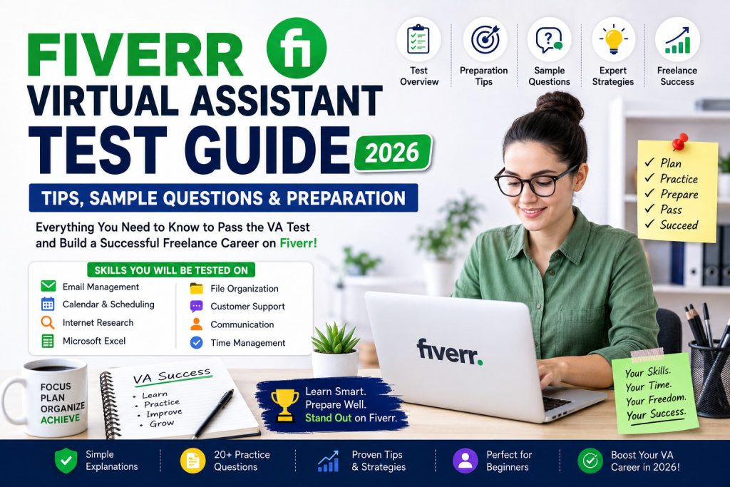 Fiverr Virtual Assistant Test Guide | Tips, Practice Questions & Preparation