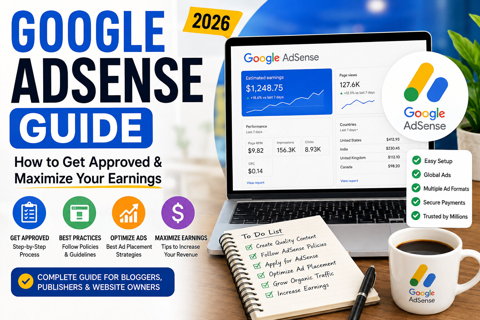 Google AdSense Guide | Approval Tips & Earning Strategies