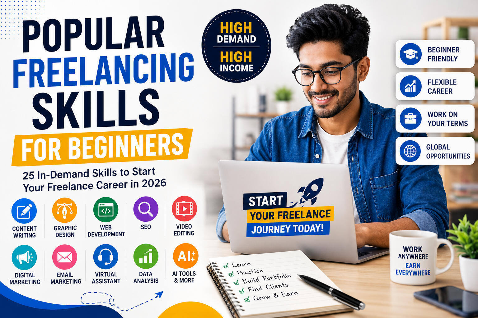 Popular Freelancing Skills for Beginners | Best Skills to Learn